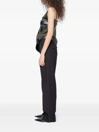 Muller Of Yoshiokubo Bumpy Trousers In Black