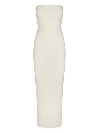 直筒超长连衣裙