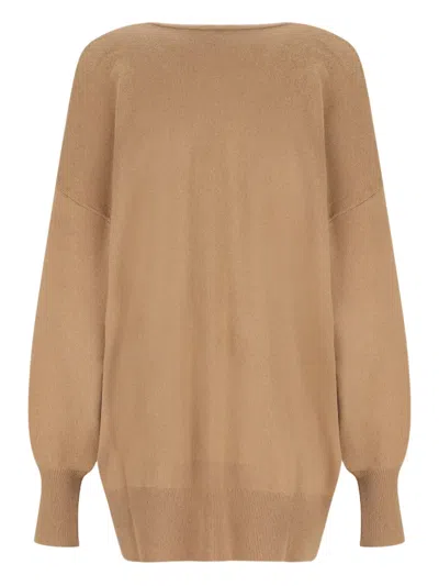 Alpha Studio Cashmere V-neck Sweater In Neutral