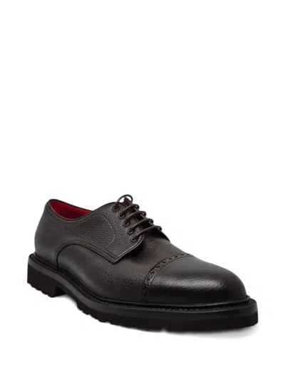 Barrett Leather Derby Shoes In Brown