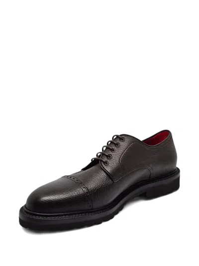 Barrett Leather Derby Shoes In Brown