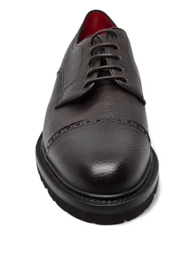 Barrett Leather Derby Shoes In Brown