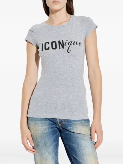Dsquared2 Short Sleeve T-shirt In Gray