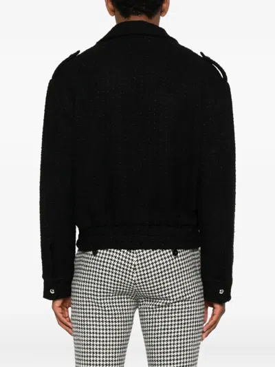 Ernest W Baker Buttoned Flap-pocket Jacket In Black