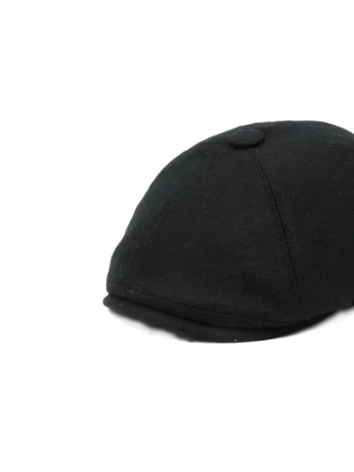 Fedeli Wool Beret In Black