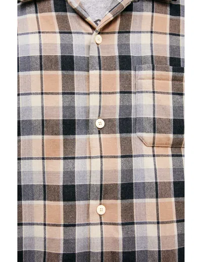 Visvim Beige Plaid Jacket In Animal Print