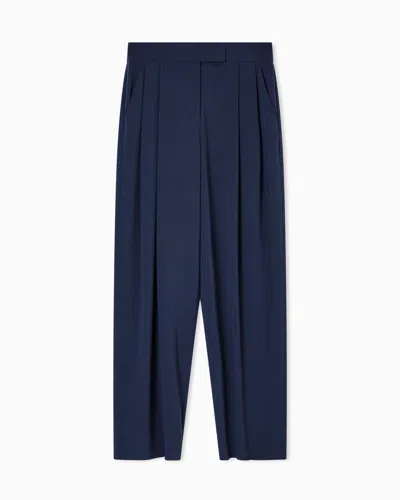 Giorgio Armani Formal Trousers In Blue