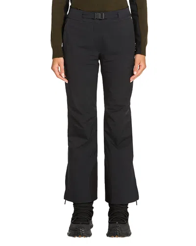 Moncler Belted Flared Ski Pants In Blue
