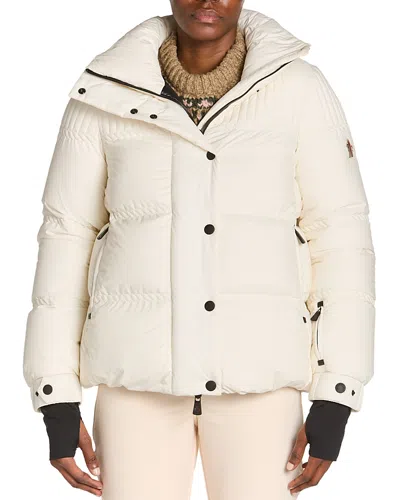 Moncler Anglin Padded Jacket With Logo-patch In White