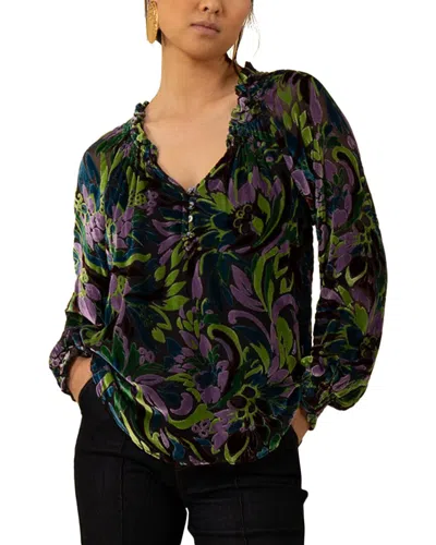 Hale Bob Charleigh Silk-blend Top In Multi
