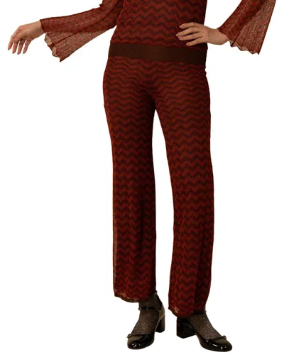 Hale Bob Edith Pant In Burgundy