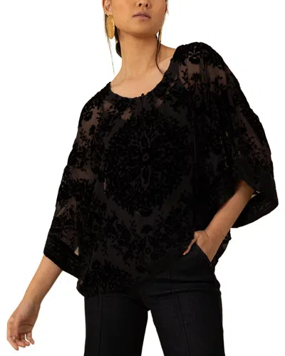 Hale Bob Briar Silk-blend Top In Black