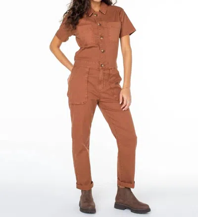 Roxy Servo Jumpsuit In Russet In Brown