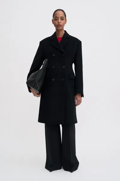 Filippa K Harper Wool Coat In Black