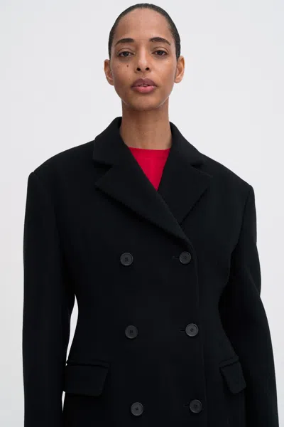 Filippa K Harper Wool Coat In Black