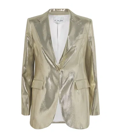 Sasuphi Silk-blend Andrea Jacket In Gold