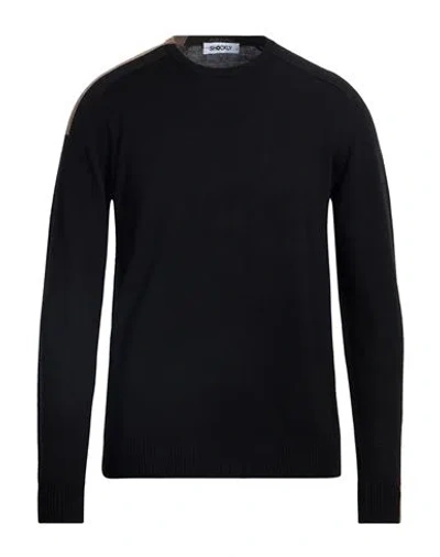 Shockly Man Sweater Black Size 40 Acrylic, Wool, Nylon, Polyester In Black