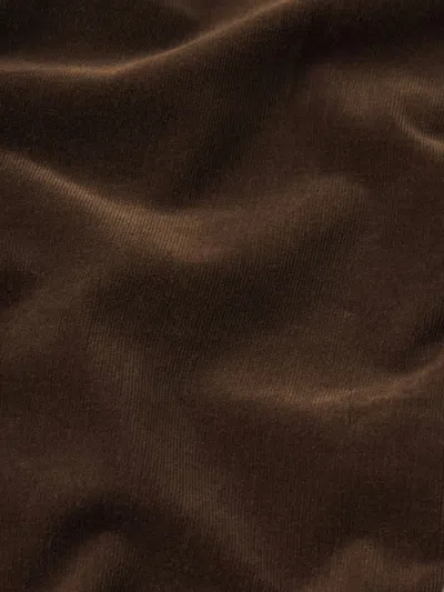 Frame Le Sleek Corduroy Ankle Straight Leg Pants In Brown