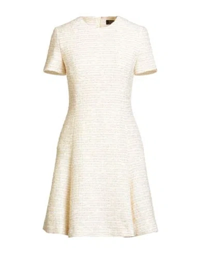 Sly010 Woman Mini Dress Ivory Size 8 Wool, Synthetic Fibers, Recycled Polyester, Cotton, Metallic Po In Neutral