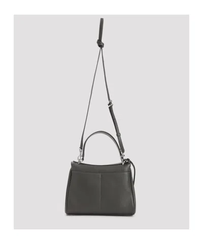 Balenciaga Ganni Shimmery Foil Denim Mini Dress In Green