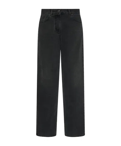 The Row Landais Rigid High-rise Bootcut Jeans In Black
