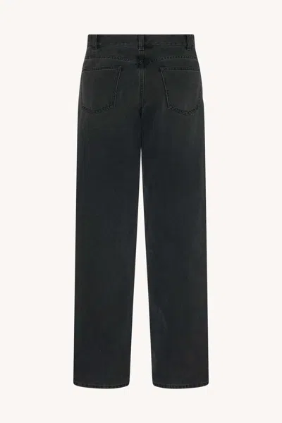 The Row Landais Rigid High-rise Bootcut Jeans In Black