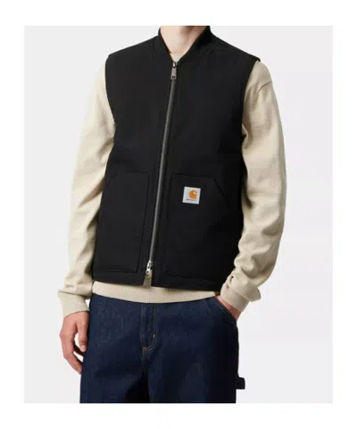 Carhartt Dearborn Canvas Classic Vest In Black