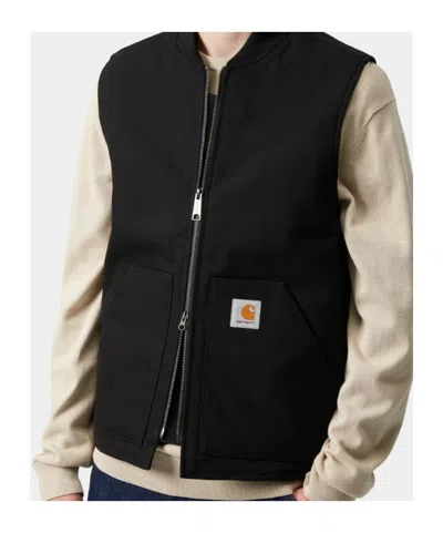 Carhartt Dearborn Canvas Classic Vest In Black