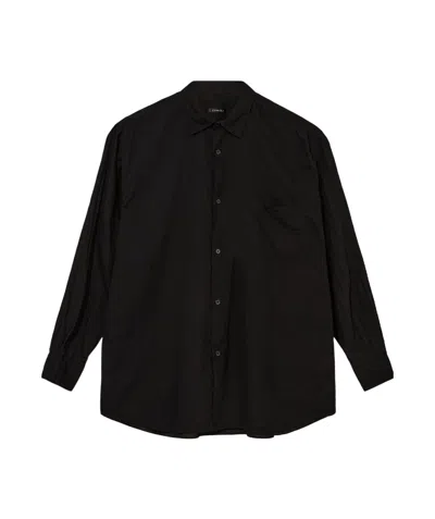 Comoli Long-sleeved Shirt In Black