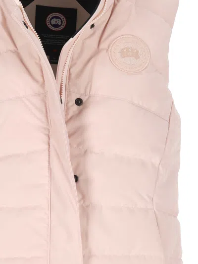 Canada Goose High Neck Padded Sleeveless Jacket In Neutral