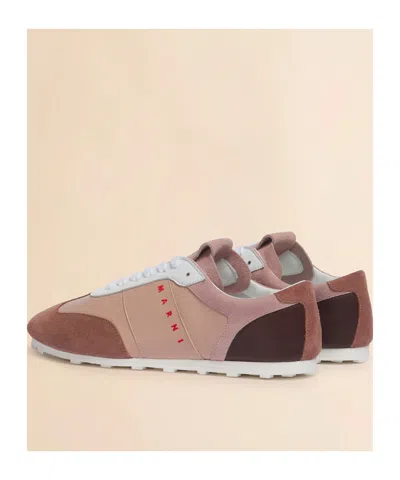 Marni Leather Sneaker In Multi