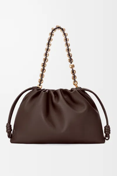 Loewe Large Flamenco Purse In Mellow Nappa Lambskin In Brown