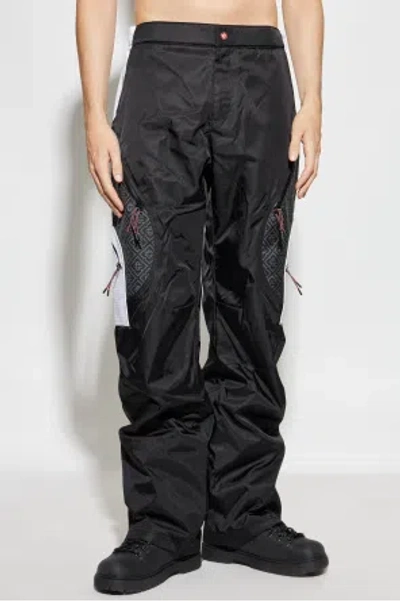 Casablanca Geometric Pattern Casual Pants In Black