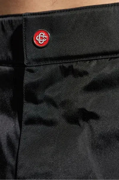 Casablanca Geometric Pattern Casual Pants In Black