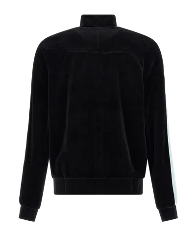 Casablanca High Collar Sweatshirt Featuring Contrast Panels In Black