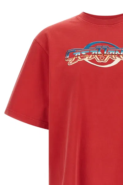 Casablanca Vince Satin Trousers In Red