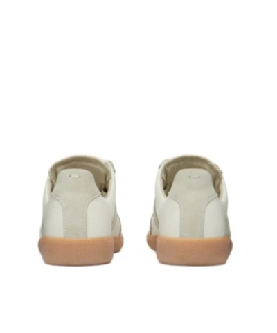 Maison Margiela Bicolor Leather Replica Sneakers In White