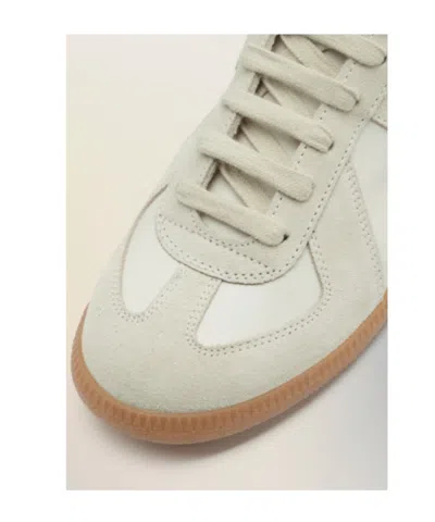 Maison Margiela Bicolor Leather Replica Sneakers In White