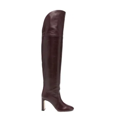 Stuart Weitzman Babette Boots In Brown