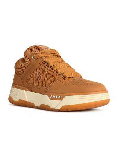 Amiri Wheat Leather Blend Sneakers In Brown