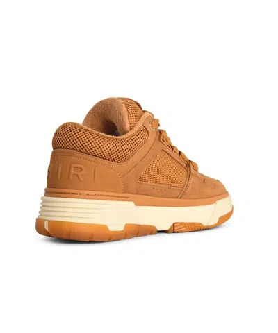 Amiri Wheat Leather Blend Sneakers In Brown
