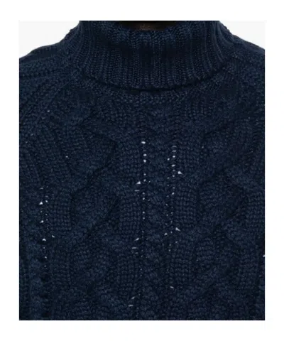 Brunello Cucinelli Cable-knit Turtleneck Sweater In Black