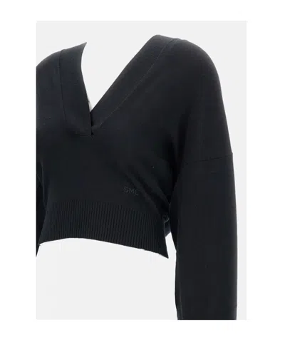Stella Mccartney Cosy Knit Hoodie In Black