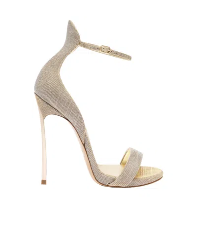 Casadei 125mm Blade Ankle-strap Sandals In Gray