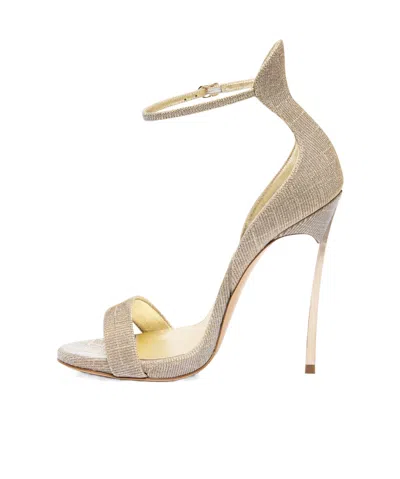 Casadei 125mm Blade Ankle-strap Sandals In Gray