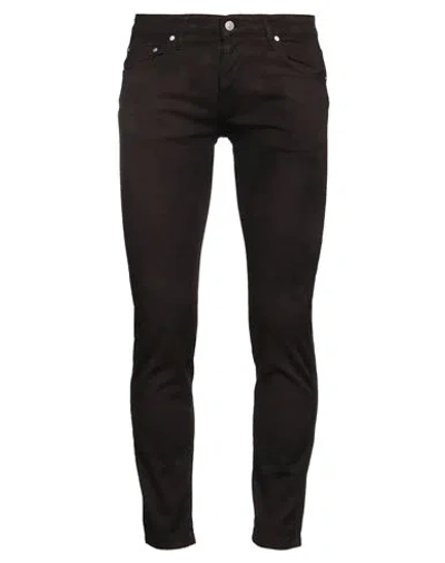 Daniele Alessandrini Homme Man Pants Chocolate Brown Size 32 Cotton, Elastane In Brown
