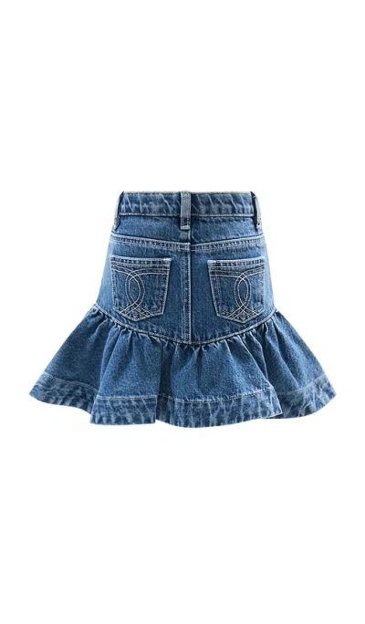 Bardot Junior Coco Denim Mini Skirt In Blue