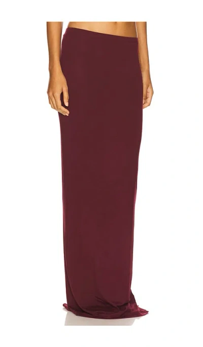 Éterne Maxi Soft Jersey Skirt In Red