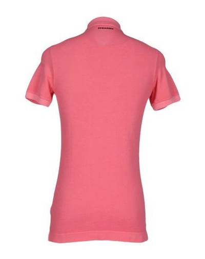 Shop Dsquared2 Polo Shirt In Light Purple