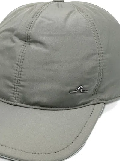 Paul & Shark Typhoon Logo-plaque Baseball Cap In Gray